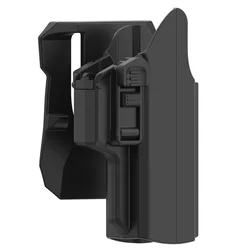 TEGE Universal Polymer IPSC Holster 360 Degree Rotate Low Ride Paddle OWB Holster for Glock 19 17 45 Beretta Apx Walther CZ P07