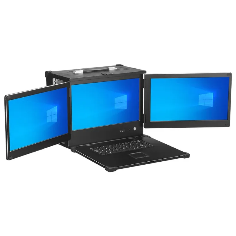 B43 three-screen portable reinforced computer, lower flip 17.3 inches high-end single display mobile workstation portable