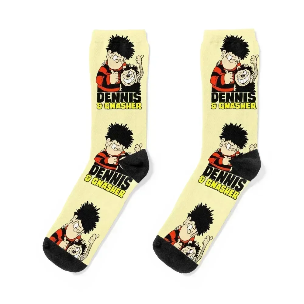 

Dennis and Gnasher The Beano Socks christmas gifts colored anti slip football Socks Women's Men's