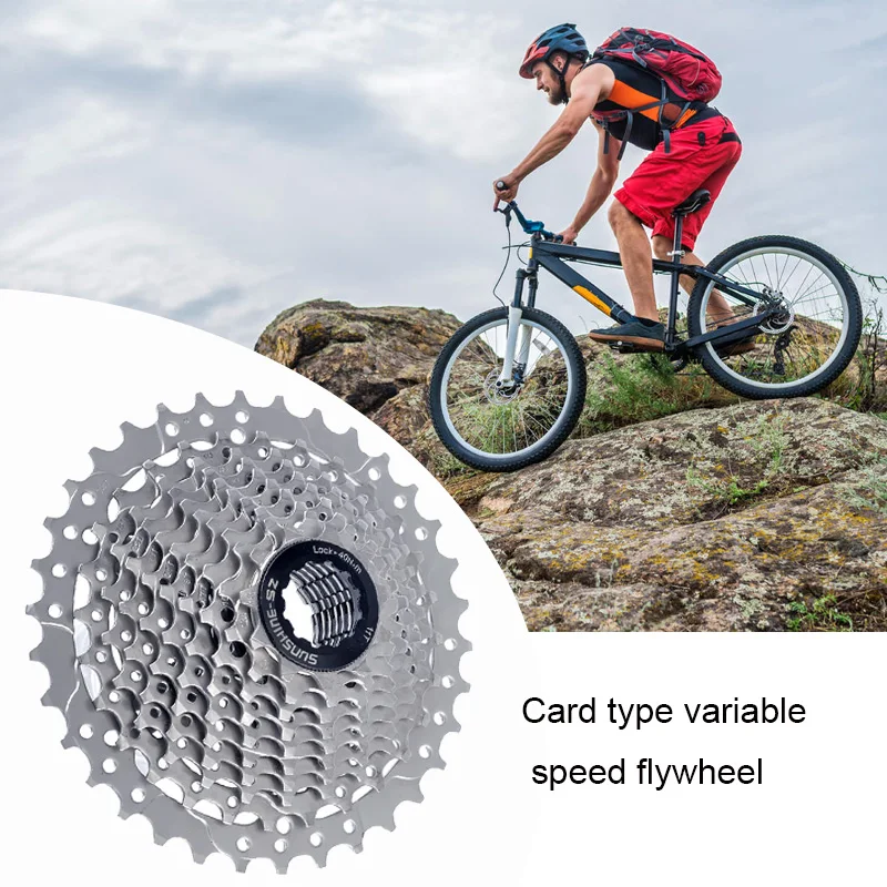 SUNSHINE 10 speed cassette MTB Bicycle Freewheel 10v Sprocket for SRAM/SHIMANO/SENSAH HG Compatible with 8-12s Mountain bikes