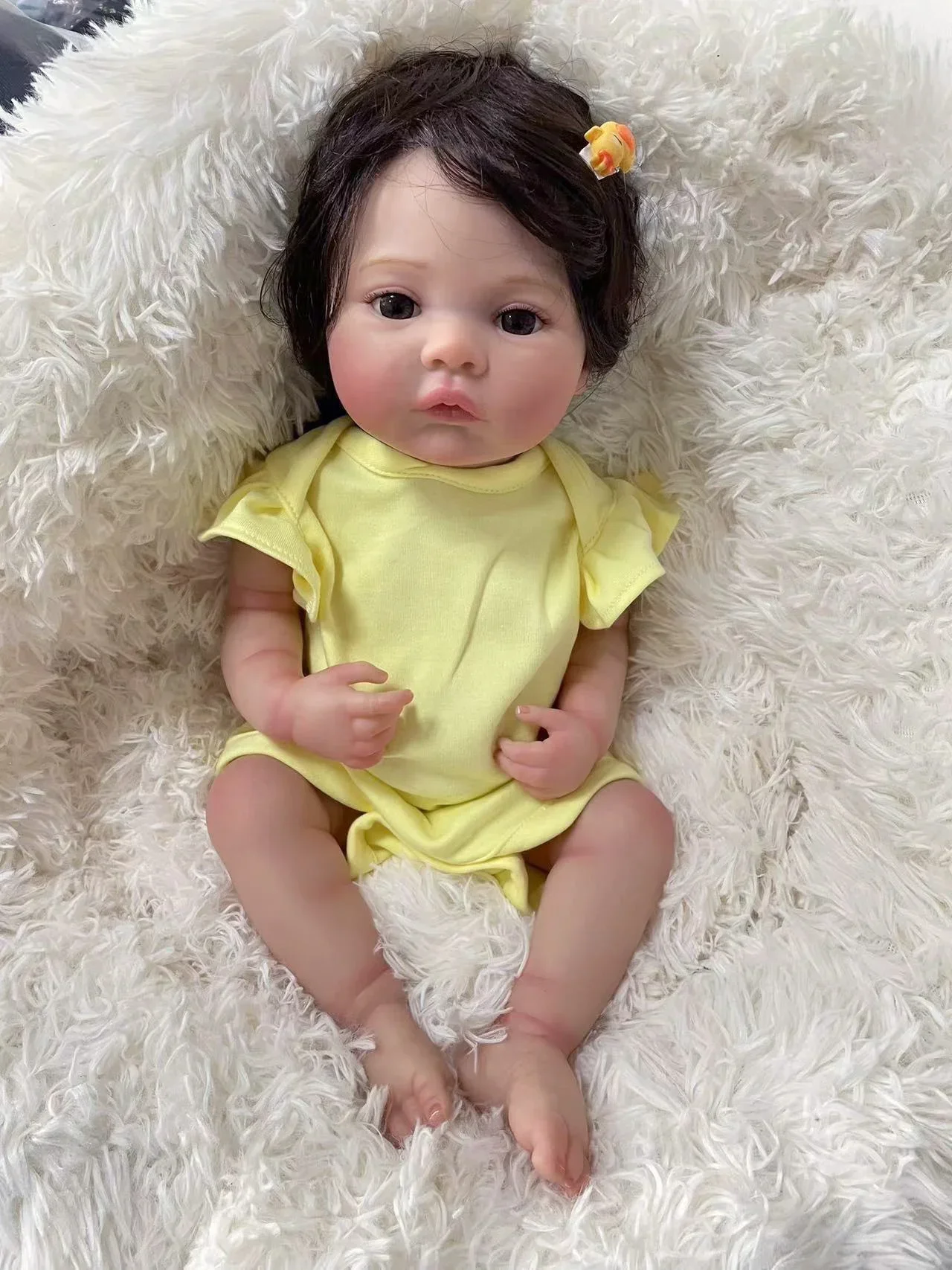 18inch Meadow Full body Reborn Baby Doll Newborn Baby Size Real Picture Handmade Hand-root Hair Visible Veins