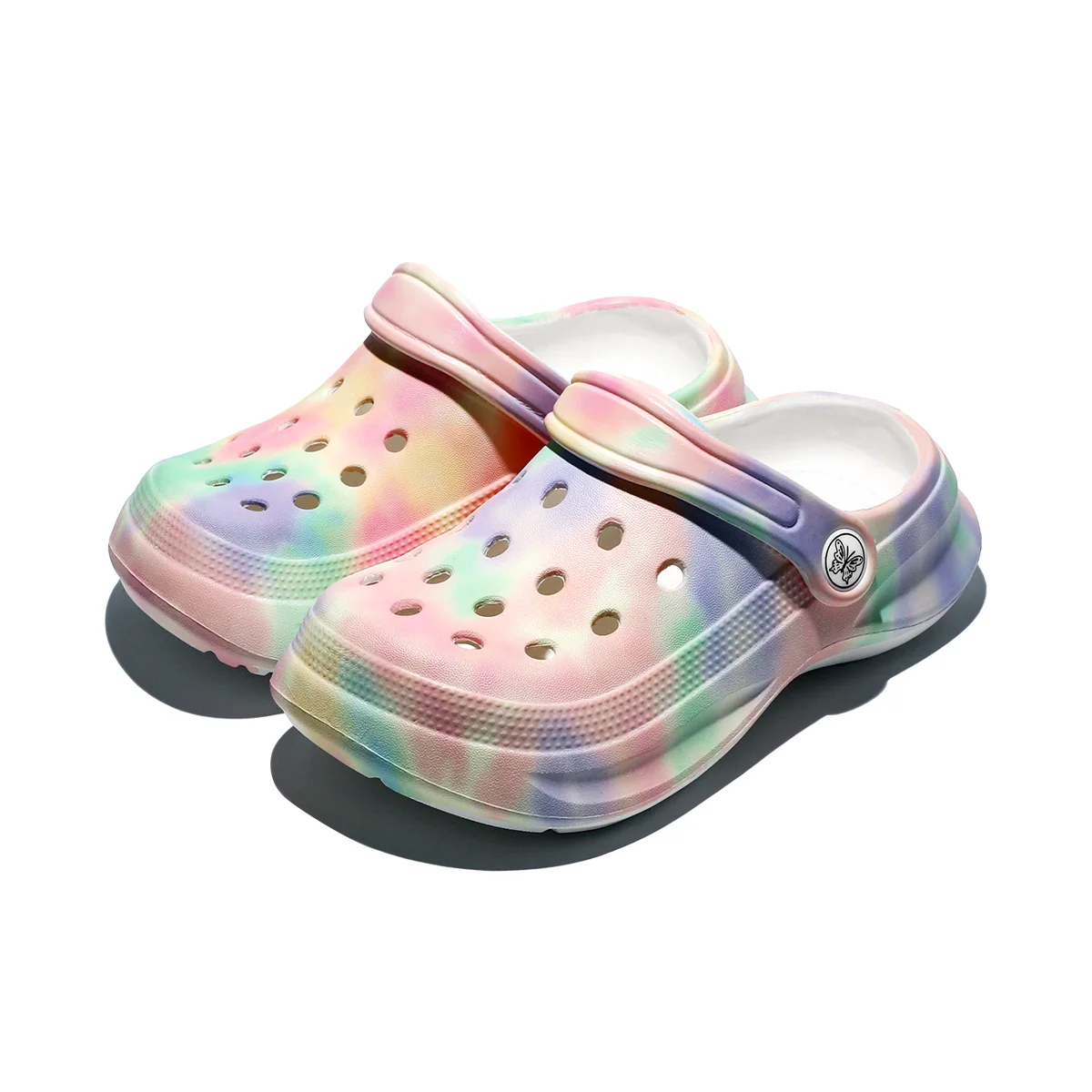 Kids Slip-On Clogs and Mules - Breathable, Waterproof, EVA Garden Shoes with Decorative Chain for Beach and Everyday Wear 168