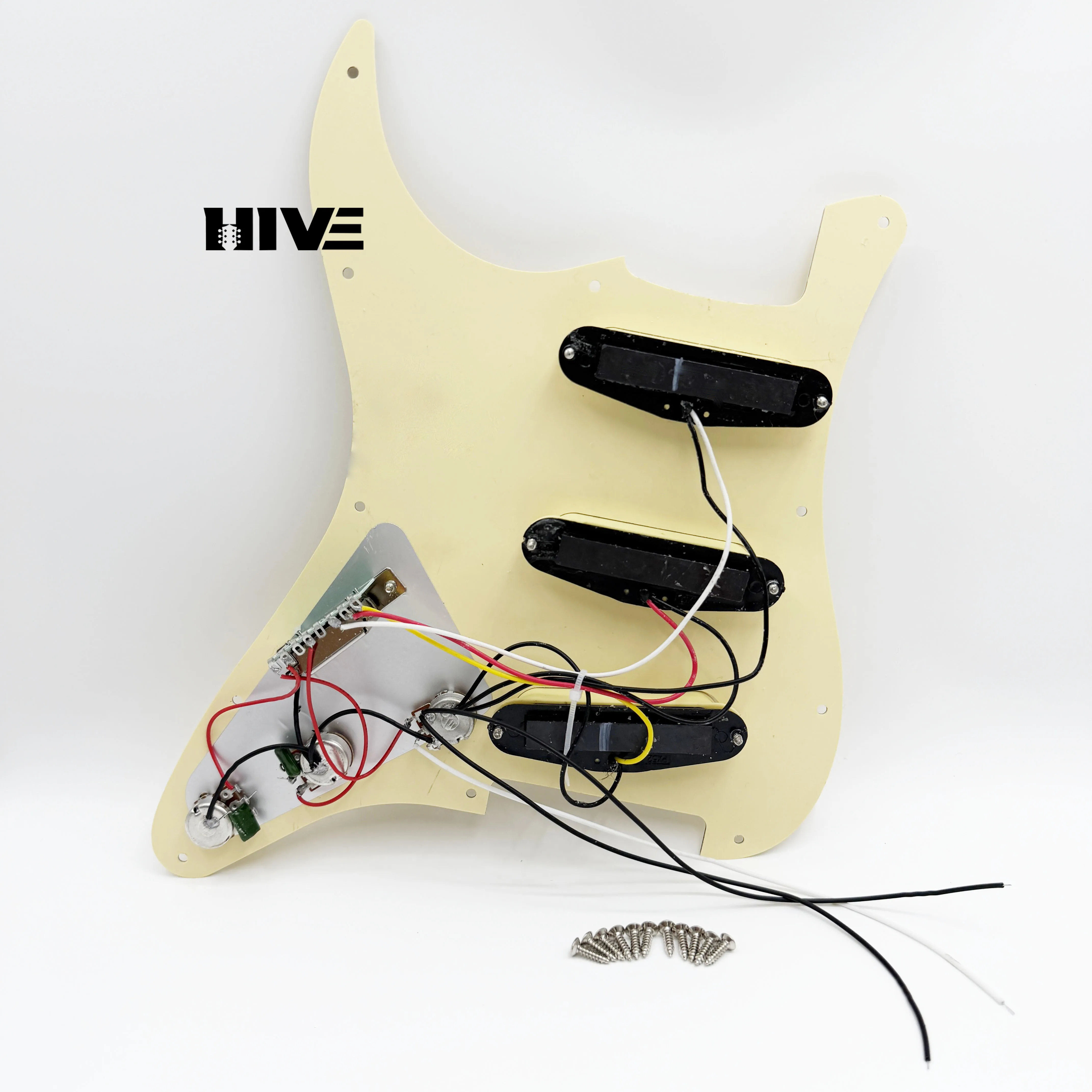 High Quality Guitar Guard Plate ST SQ 3-layer 11-Hole Guitar Panel With Guitar Pickup Circuit Assembly