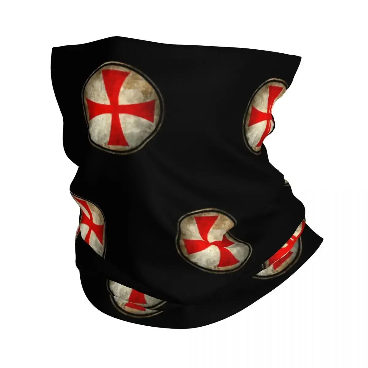 Knights Templar Bandana Neck Cover Printed Crusader Balaclavas Wrap Scarf Headband Hiking for Men Women Adult Washable