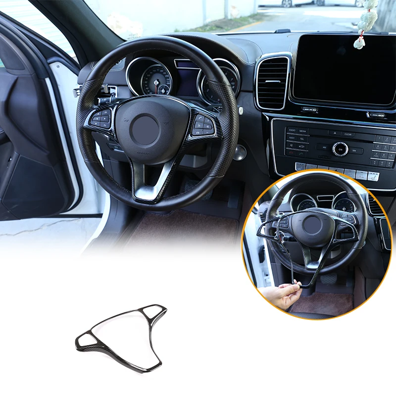 [Ready Stock] For Mercedes W206 X254 X156 C118 W213 Large Size Steering Wheel Trim Frame ABS Silver