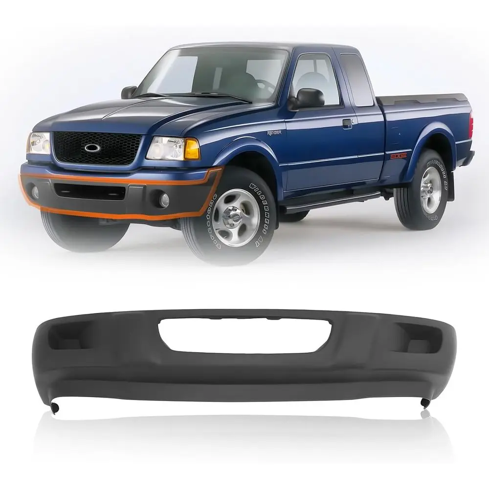 

Front Dark Gray Bumper Valance W/O Fog Light Holes for 2001-2003 FORD Ranger Fits FO1095193 3L5Z17626HAA New