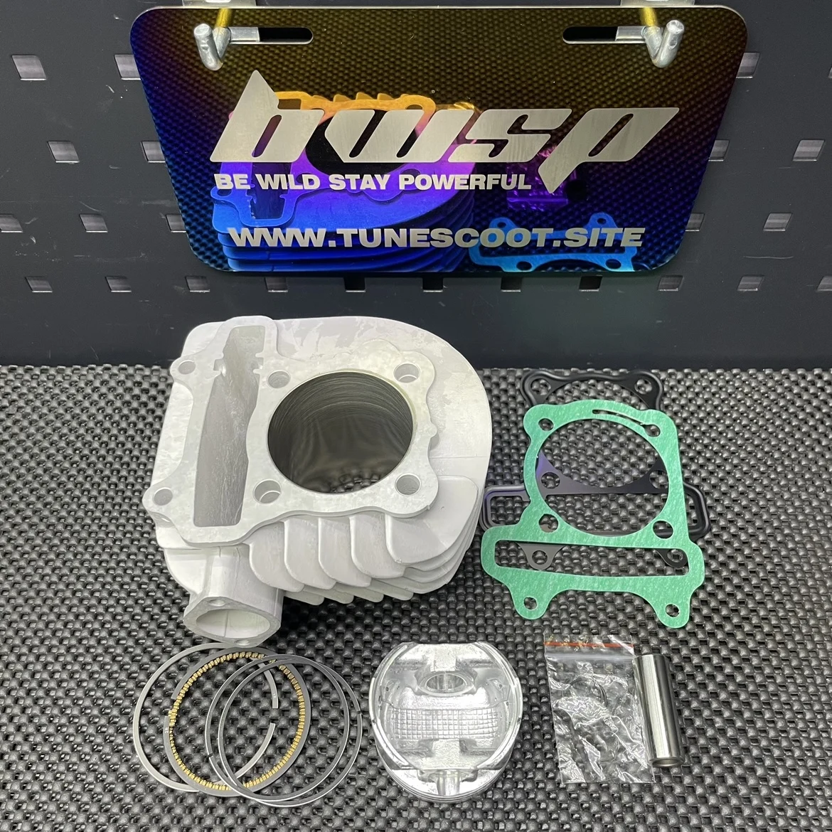 Cylinder Kit 58.5mm RUCKUS GY6 LF150T LIBERTY 157QMB 157QMJ 152QMI Big Bore Piston Ceramic Nicasil Racing Parts BWSP Tuning