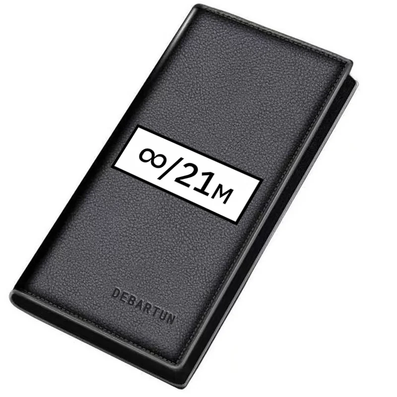 Infinity symbol slash 21 meter Men's Long Wallets Business Stylish Printing Design Casual Use Christmas Valentine's Father's Day
