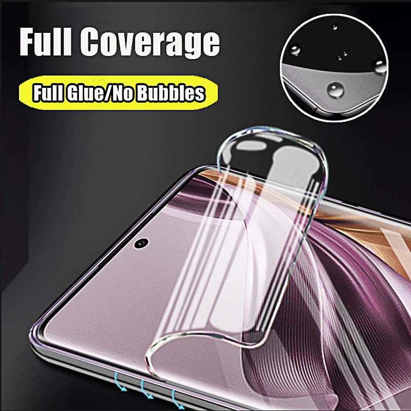 4-1pcs for Oppo Reno 10 9 8 7 6 Pro Plus Lite Z T SE 5G Screen Protectors Clear Hydrogel Film for Oppo Reno 10Pro+ 9Pro 8T 8Z 5g