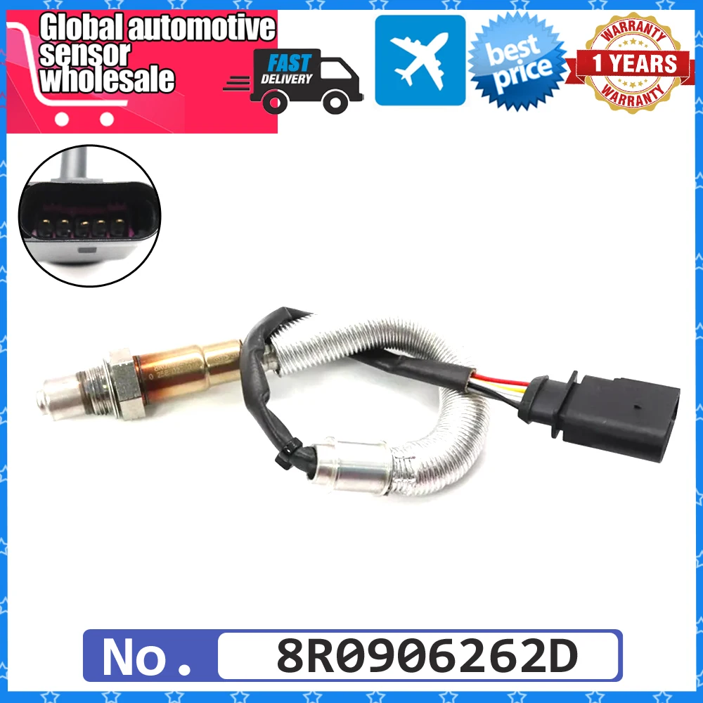 

НОВЫЙ 5-проводной датчик соотношения воздуха и топлива Лямбда O2 Датчик кислорода 8R 0906262 D для Audi A4 A6 A3 TT Volkswagen Passat Beetle Downstream