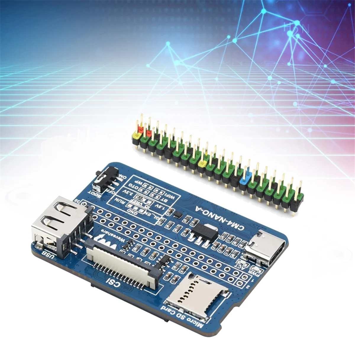 IYBBW-For Raspberry Pi CM4 NANO A Expansion Board for Raspberry Pi Compute Module 4 for Raspberry Pi 40PIN GPIO Interface