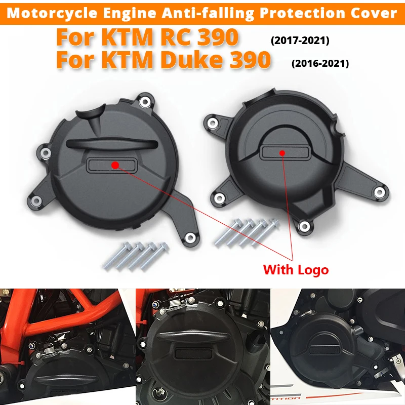 

For KTM RC 390 KTM Duke 390 2016-2021 Motorcycle Engine Anti-Falling Protection Cover slip on KTM RC 390 KTM Duke 390