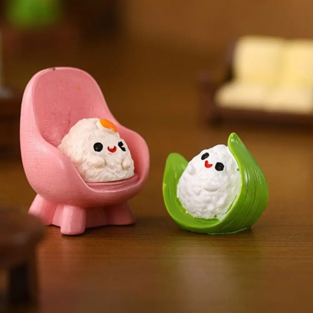 DIY Dragon Boat Festival Model Resin Crafts Cute Cute Zongzi Miniatures Handmade Mini Micro Landscape Ornaments Bonsai Decor