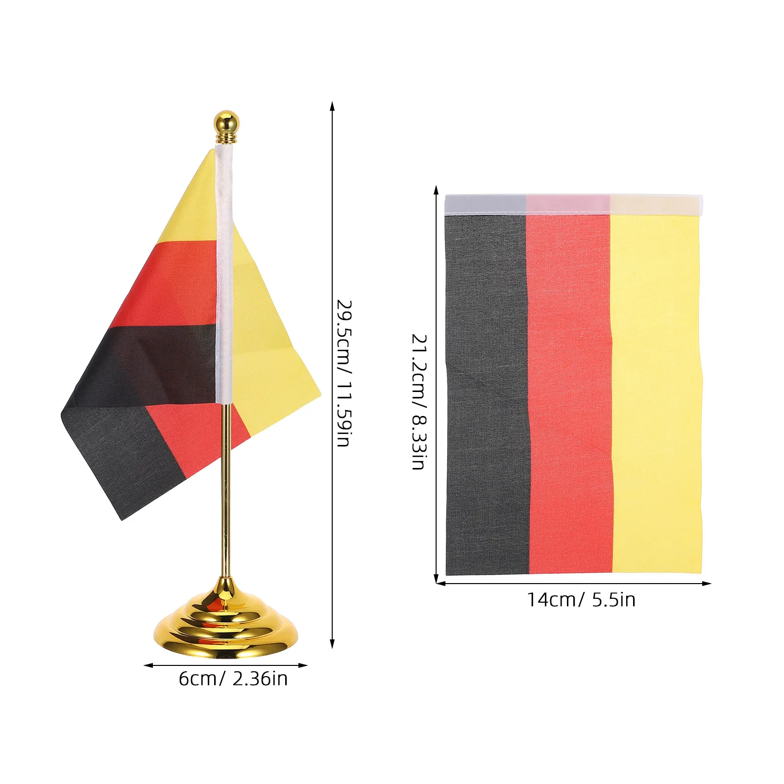 Mini Germany Flag Table Banner Holder Iron Base Desk Flags Stand Conference Decoration International Meeting Display