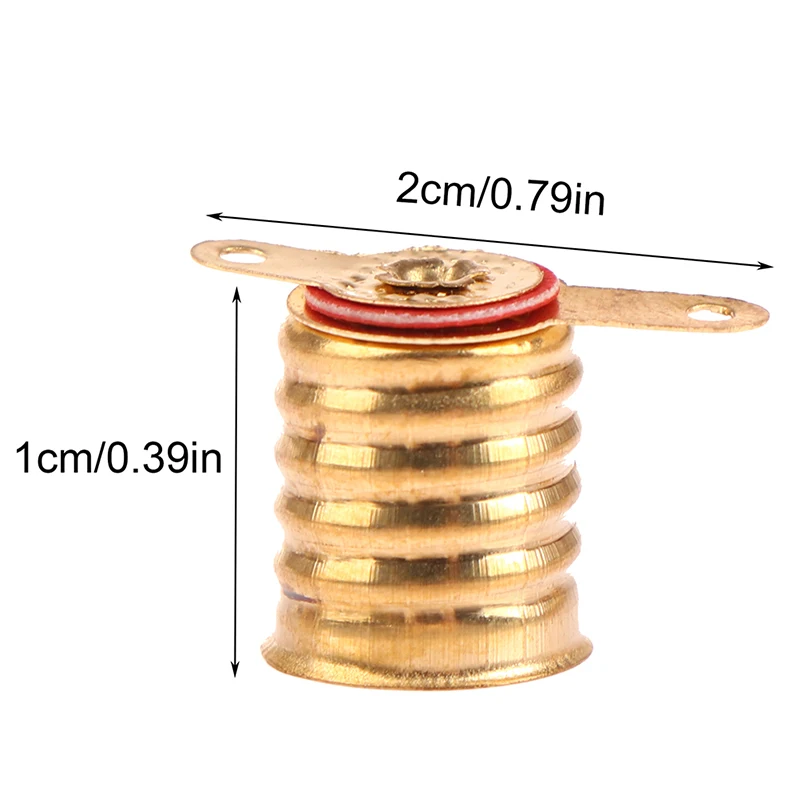 10Pcs E10 Screw-Type Copper Lamps Base Bulb Small Electric Bead Lamp Holder Home Experiment Circuit Electrical Test Accessories