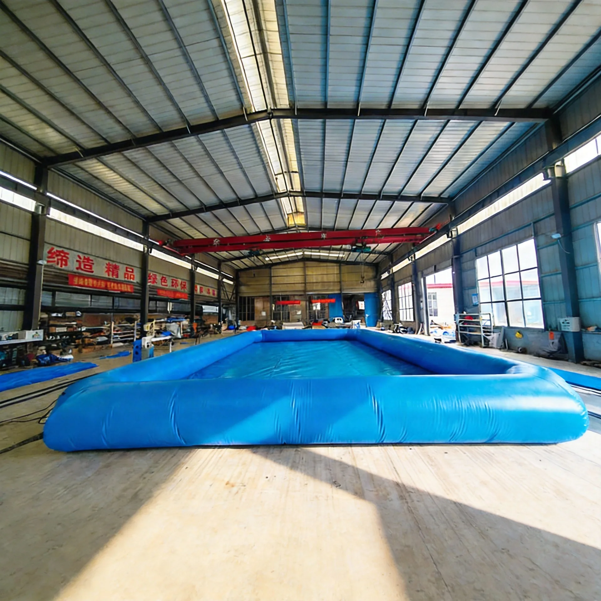 Customized Rectangle Circle PVC Foldable Inflatable Above Ground Swimming Pool for  Adults UV Resistant Easy Install