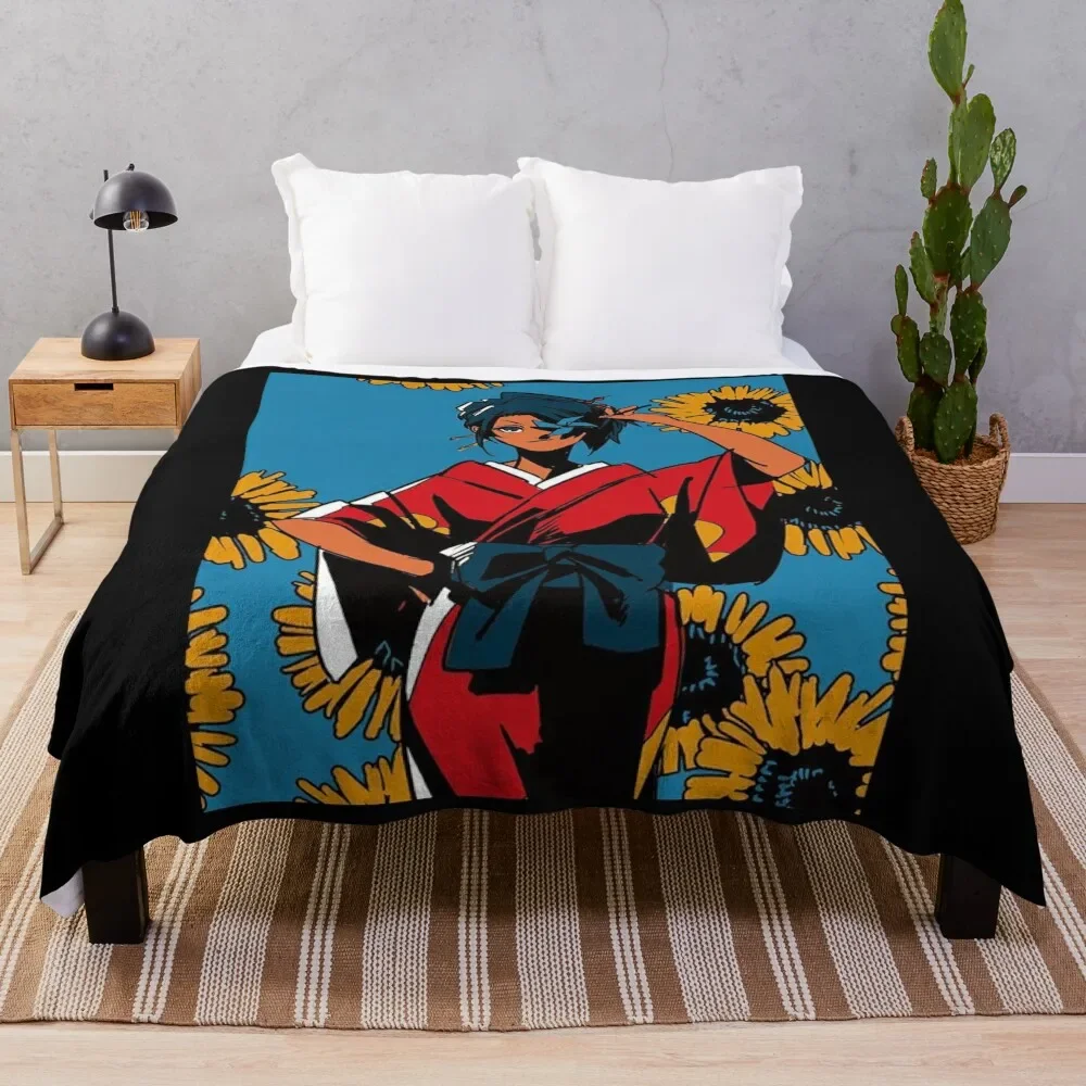 

Samurai Champloo Fuu Spread 1 Throw Blanket Plaid Sleeping Bag Sofa christmas decoration Blankets