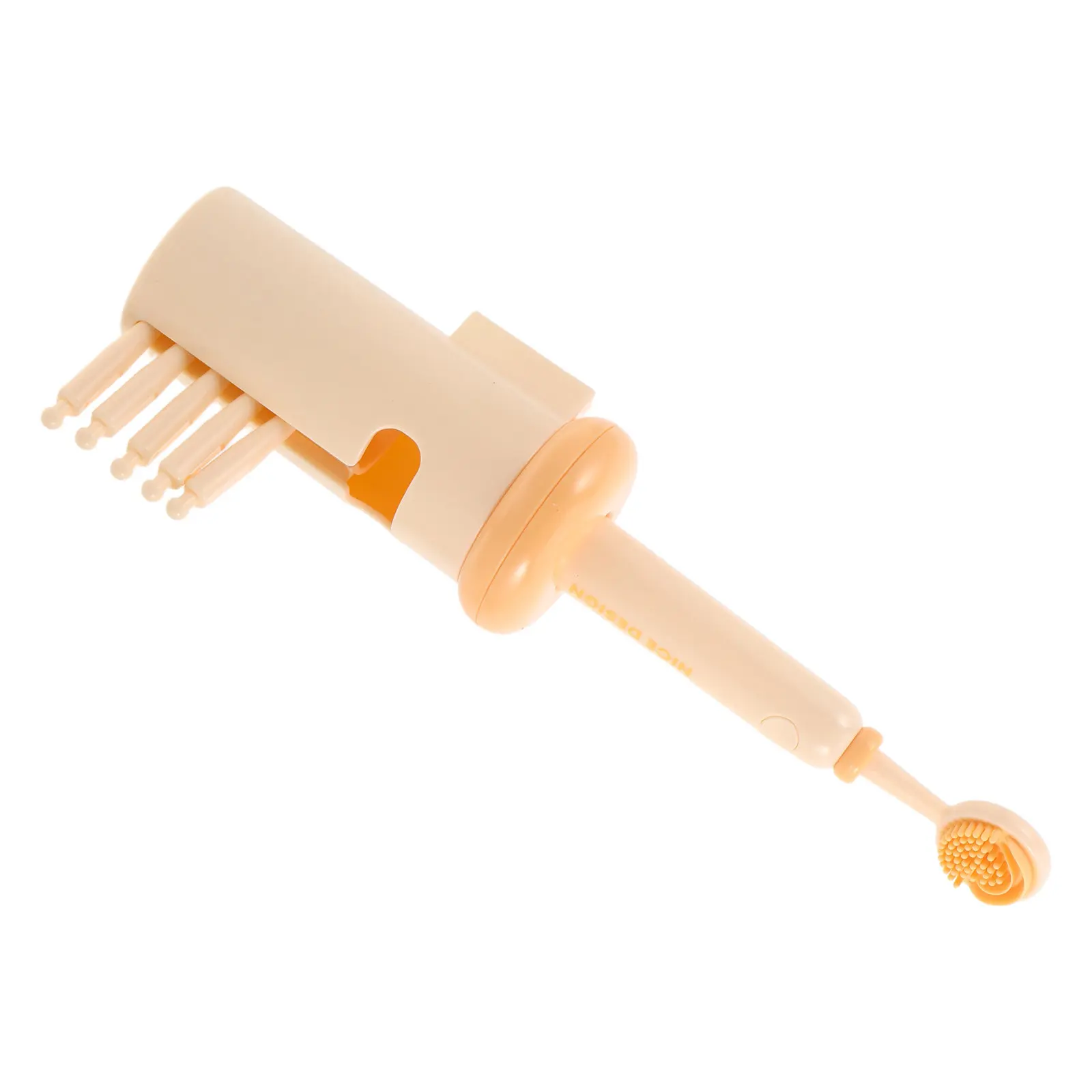 1Set Soft Silicone Tongue Scraper Double-Side Brush Replaceable Head Oral Health Cleaner Tongue Plaque Remover Portable Scrubber