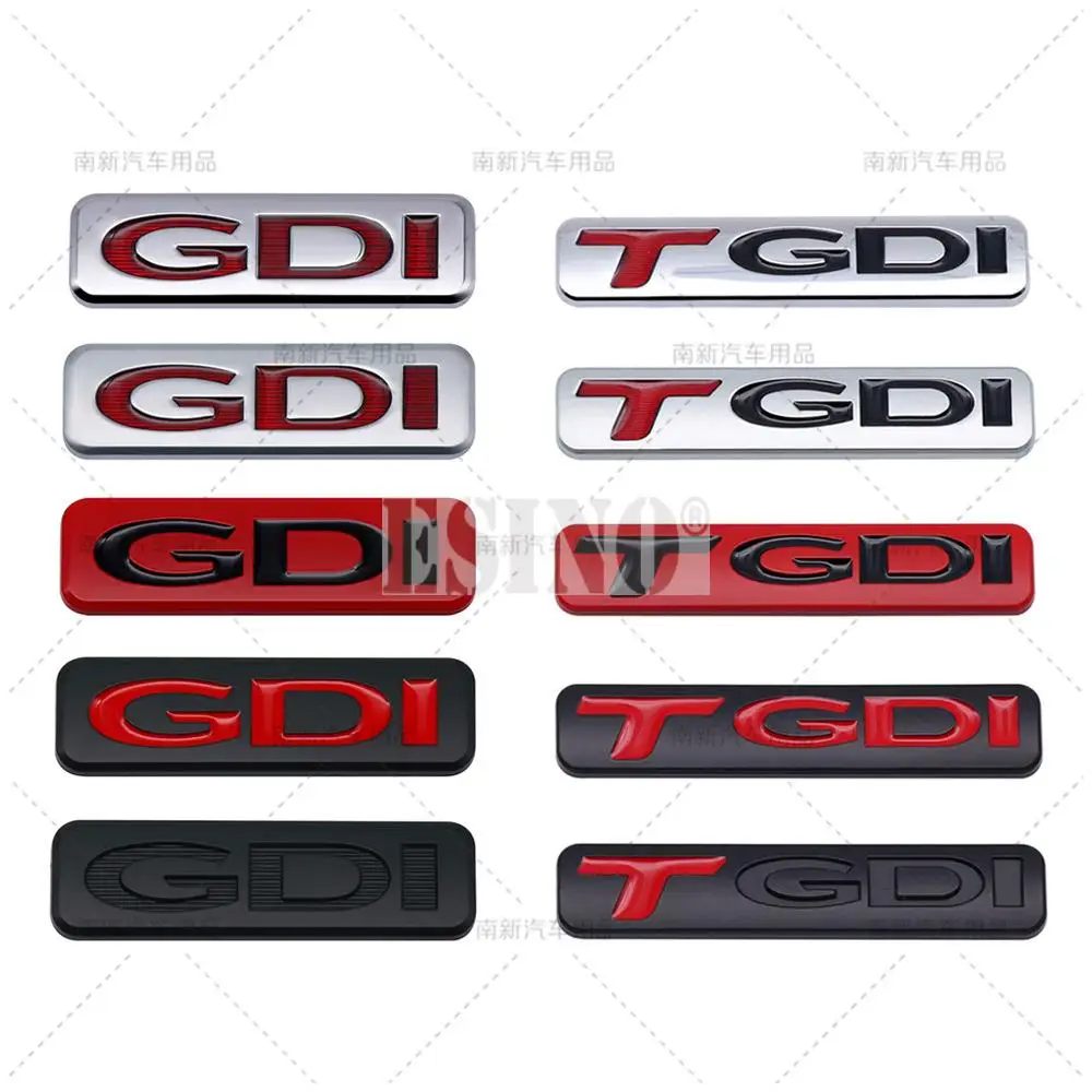 3D GDi TGDI Zinc Alloy Car Trunk Emblem Adhesive Tailgate Badge for Hyundai Sonata IX35 Tucson Elantra Rear Body Styling Accesso