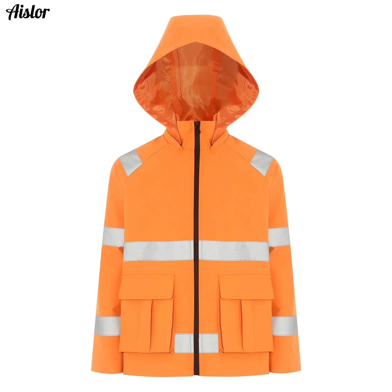

Kids Safety Jacket Clothing for Children Training Sports Protective School Outdoor High Visibility Fluorescent Strips Outwear