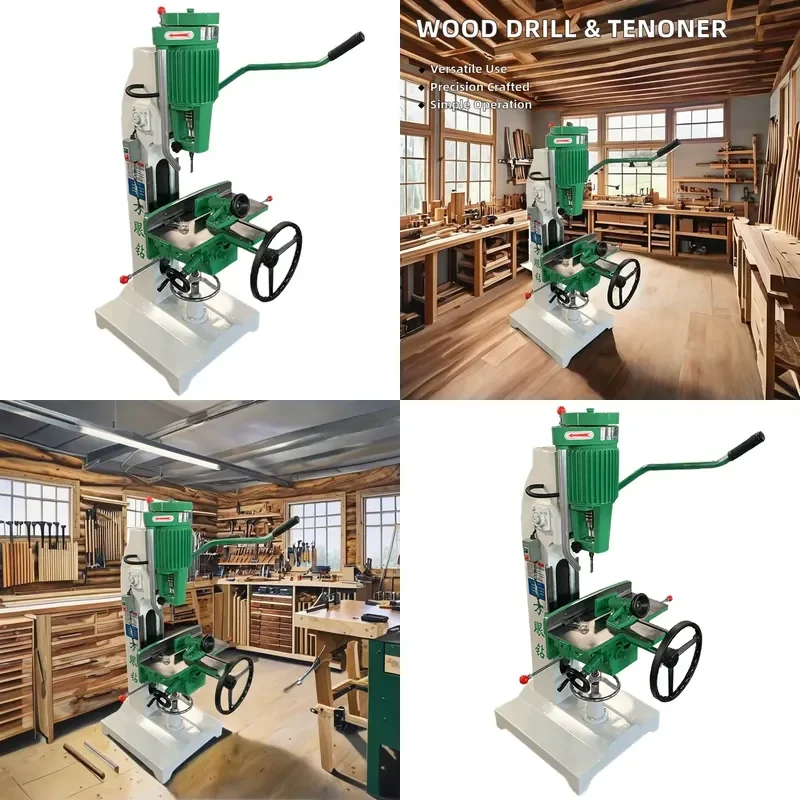 Automatic Small Woodworking Drilling and Tenoning Machine Square Hole Mortiser New Condition Core Component Motor