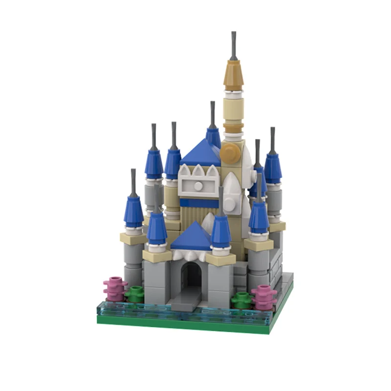 Briques de construction MOC modèle Street View, château d'architecture Miniature, technologie modulaire, cadeaux de vacances pour enfants, jouets à assembler, costume