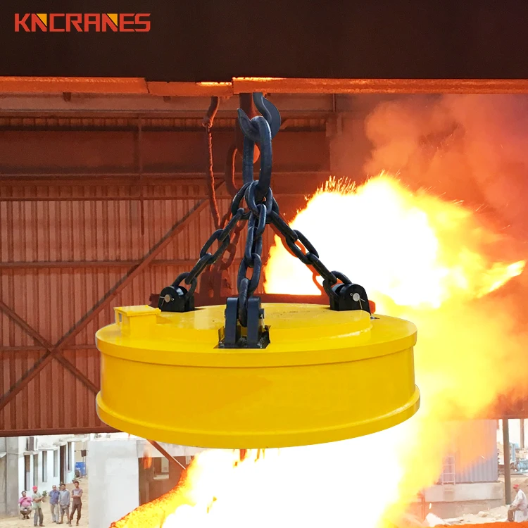 1T 3T 5T Electric Circular Crane Electromagnets for Iron Scrap Metal Handling Heavy Duty Industrial Lifting Equipment Pro