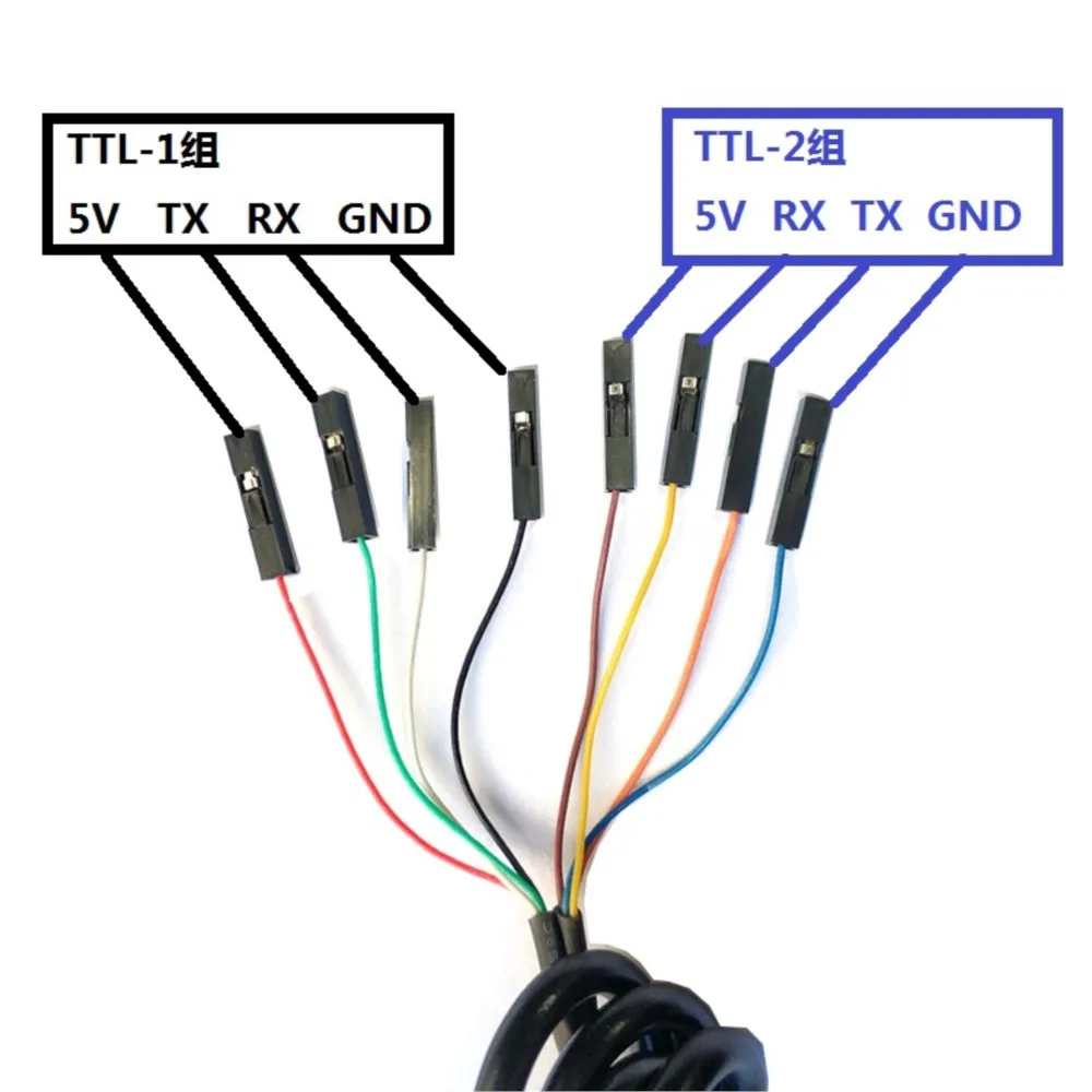 FT232RL Simultaneous Dual TTL Download Line USB Turn 2 high-speed Serial Line FT2232D Module Brush Machine Line good quality