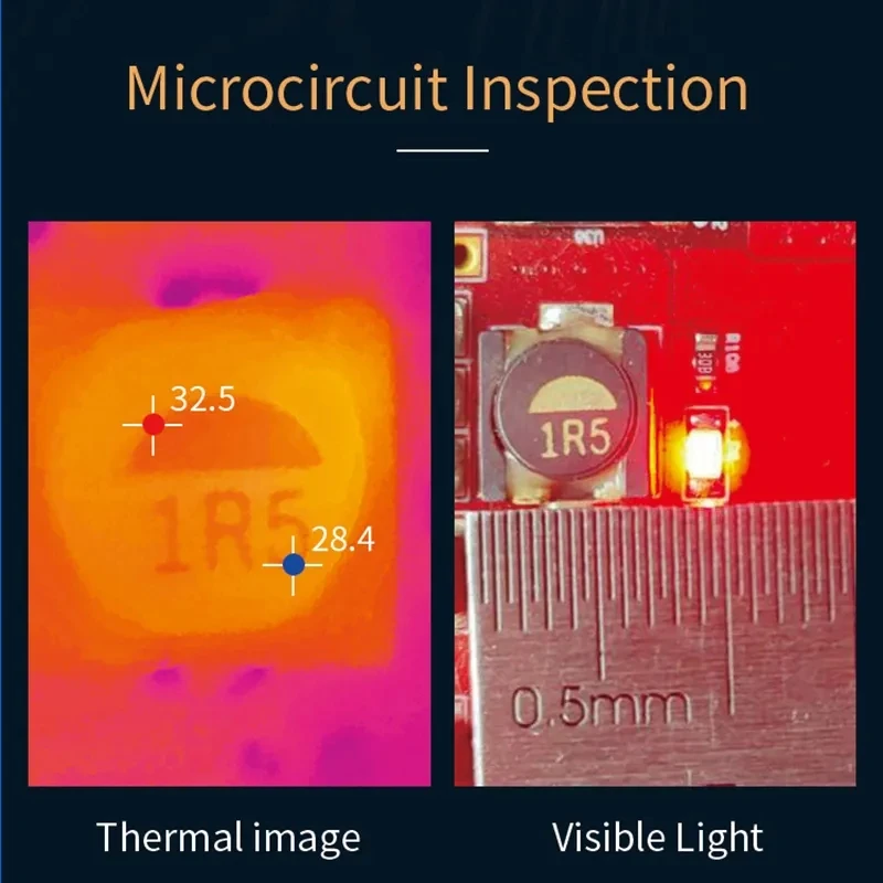 Xinfrared InfiRay T2S PLUS 8mm Macro Lens Thermal Imaging Camera Xinfrared T2S Plus for Phones Infrared Camera Tool