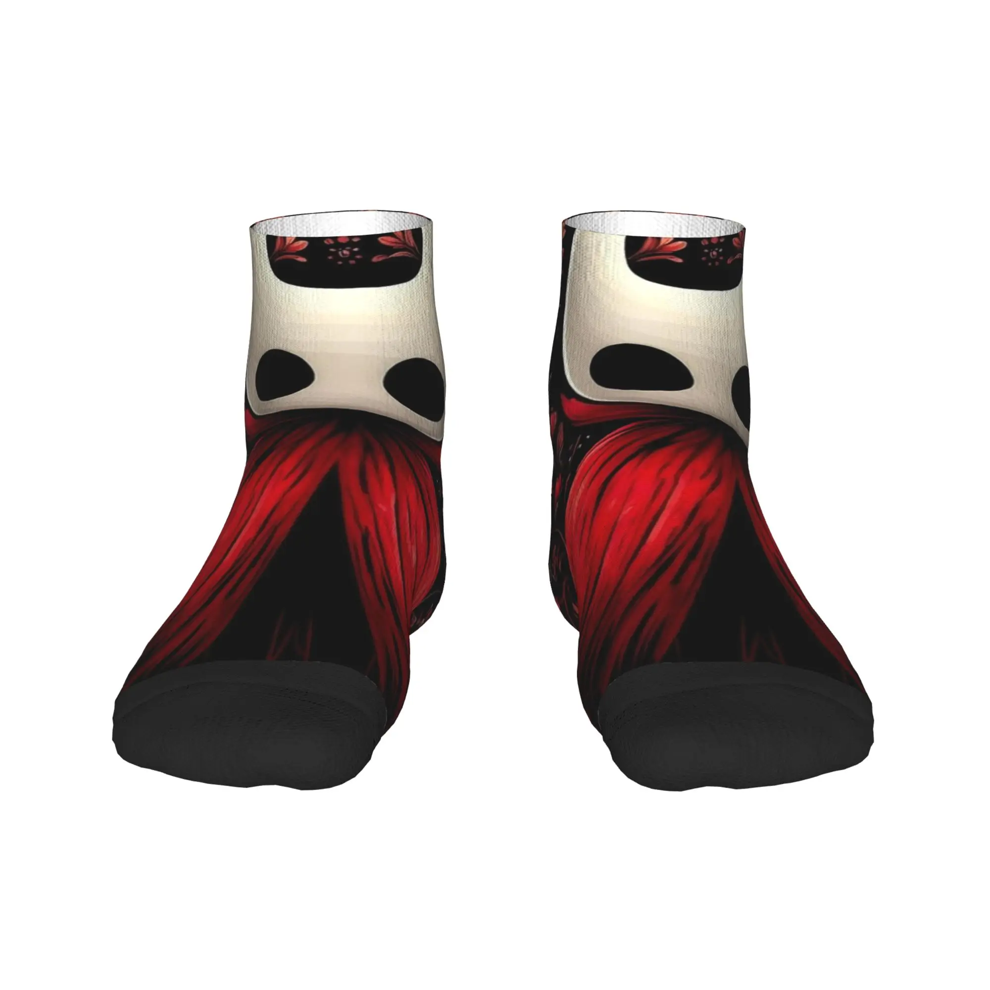 Полые рыцарские носки до щиколотки в маске, модные повседневные носки с принтом, летние нескользящие качественные мягкие носки для скалолазания для мужчин