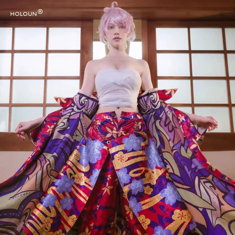 أزياء هولون طوكيو أنيمي كاواجي سنجو التأثيرية المجلد. 27 سروال معطف ذو غطاء مانغا كوس مؤتمر عيد الهالوين