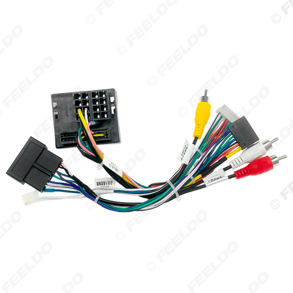 Car 16pin Audio Wiring Harness For Great Wall Hover H9 DVD Player Installation Wire Adapter