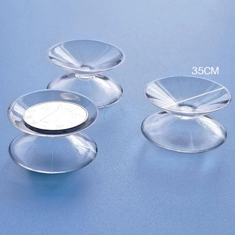 10PCS Double Sided Suction Cup 20/30/35mm Vacuum Non-slip Clear Sucker for Glass Car Window Kitchen Strong Vacuum Soap Holder