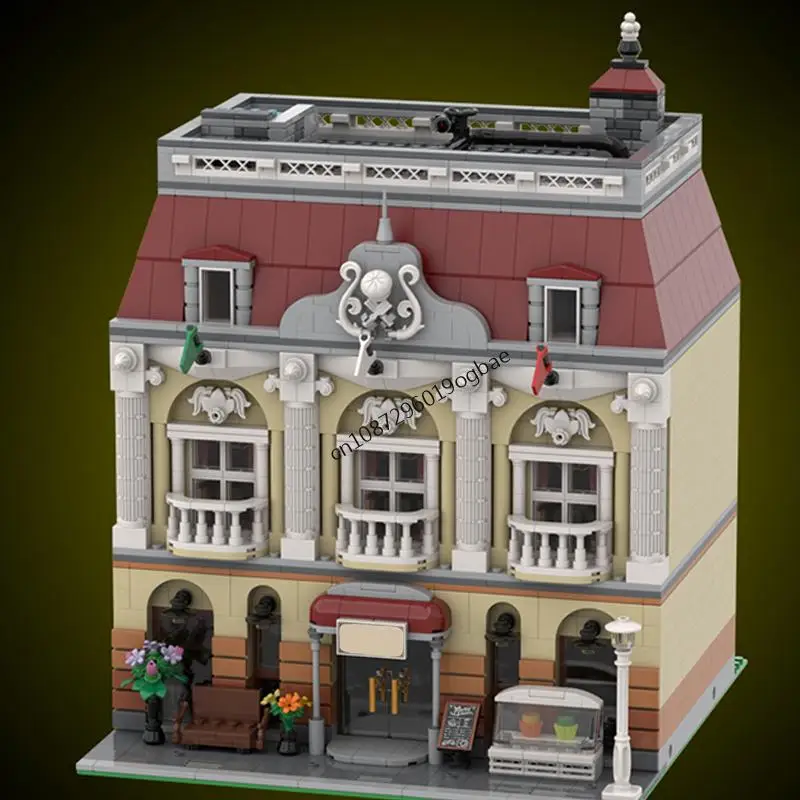 NEW 3643PCS City Hot Selling Street View Moc Modular Italian Restaurant modelDIY creative ideas Assembly Puzzle Toy birthdayGift