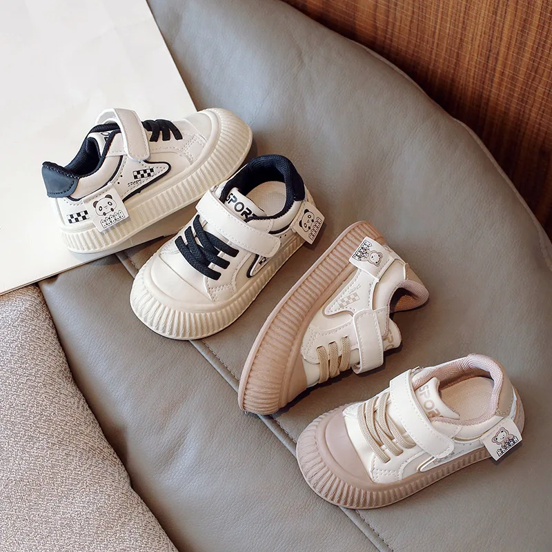 

아기 미발Детские кроссовки Осенние новые кроссовки с маленьким медвежонком для девочек Повседневные кроссовки для мальчиков Симпатичная детская обувь Allmatch Детские