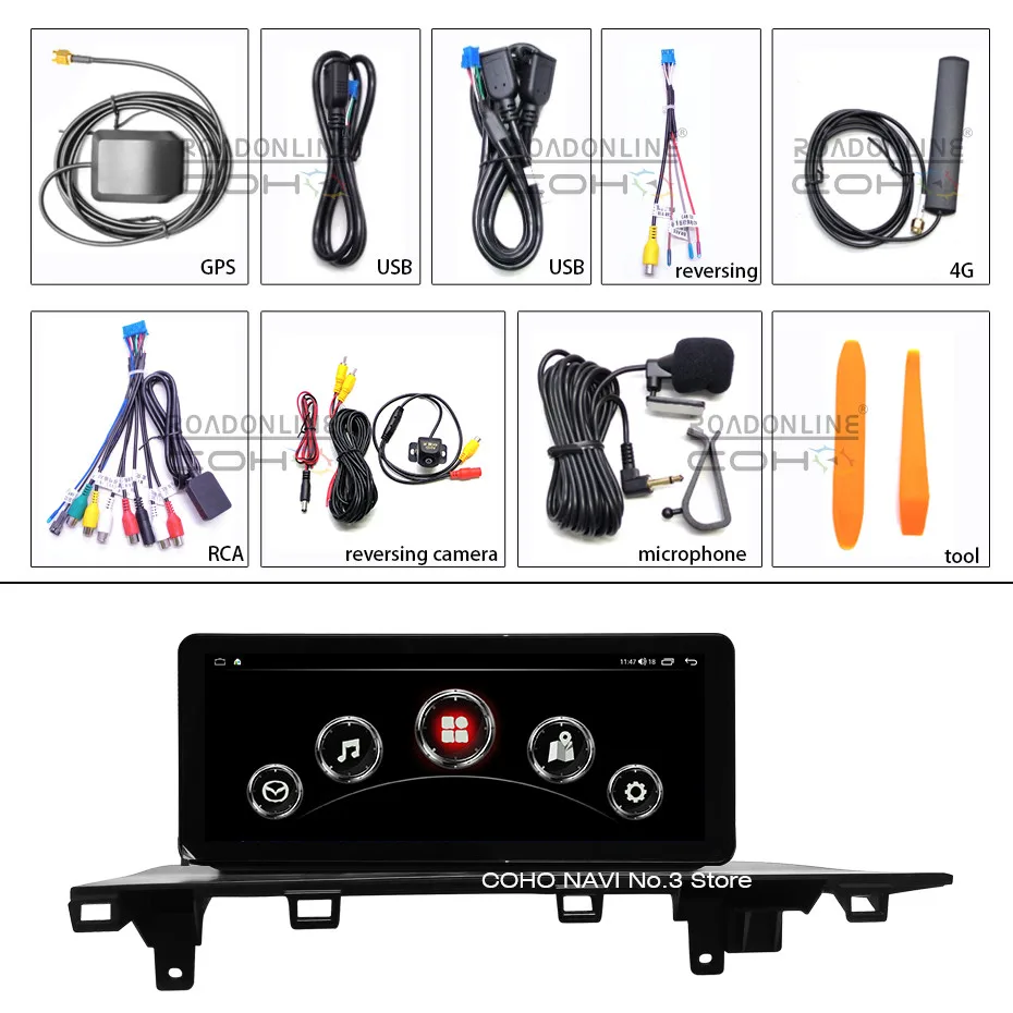 For Mazda CX-60 CX-90 2024-2025 12.3 inch 2K 2400*896 Android 13 8+256G Car Multimedia Player Stereo Radio Car radio with screen - Image 3