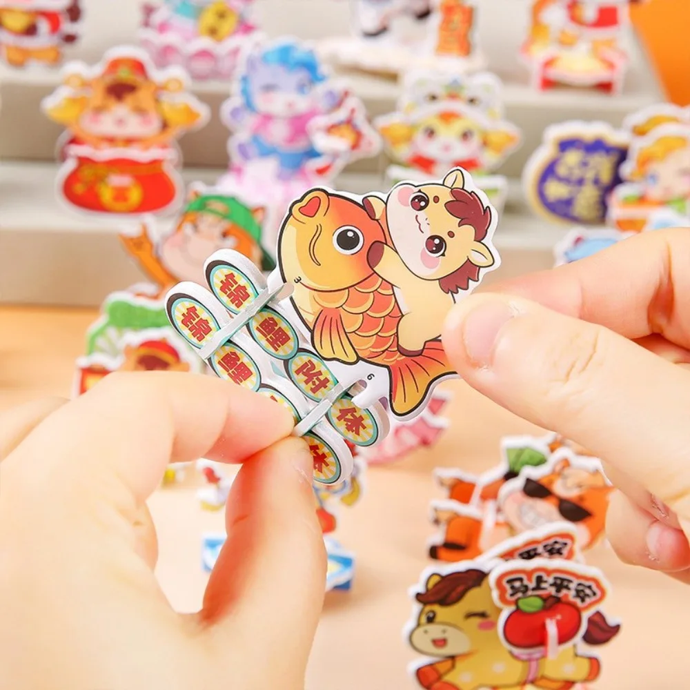 25/30Pcs New DIY 3D Paper Pony Puzzle Eco-Friendly Safe Material Year of the Horse Puzzle Handmade Puzzle Early Education