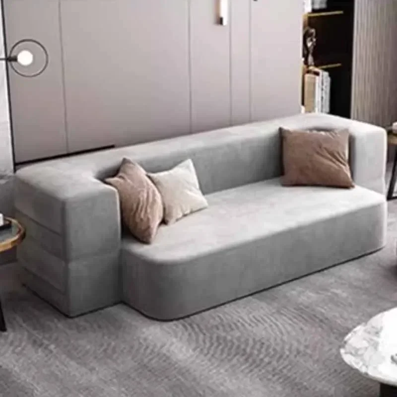 

Lounge Family Living Room Sofas Bed Minimalist Apartment Relaxing Sofa Lazy Modern Divani Da Soggiorno Furniture Decoration