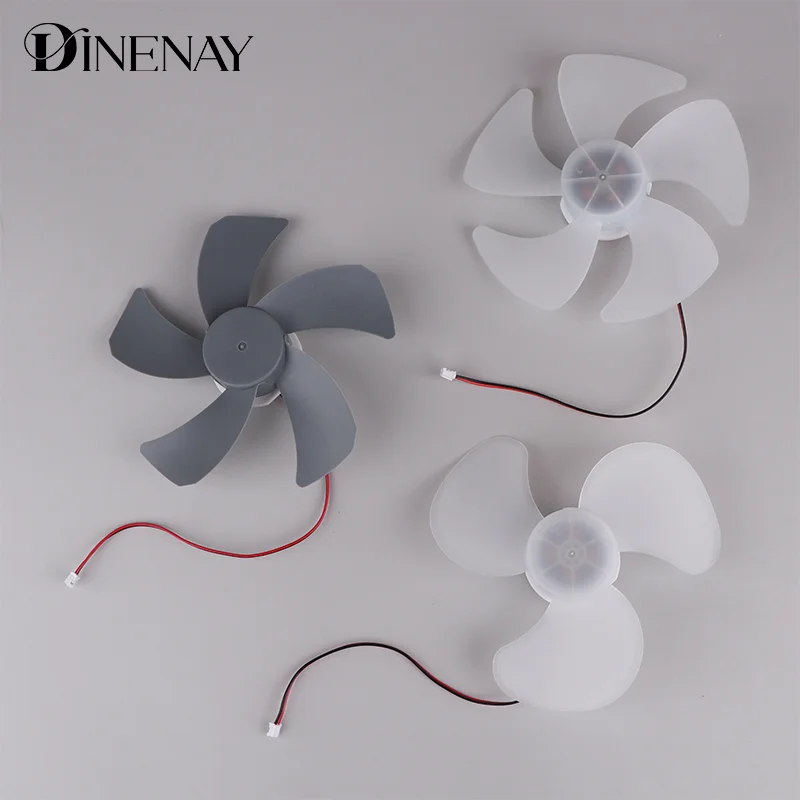 6-calowy silnik USB 3/5 łopatek Bezszczotkowy silnik wentylatora DC5V-9V Silnik wentylatora biurkowego Rdzeń wentylatora z łopatkami wentylatora Wysoka objętość powietrza — zdjęcie produktu 2