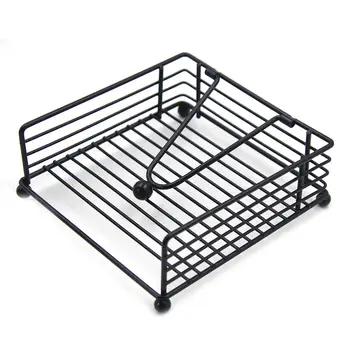 2 יחידות מחזיקי מפיות שטוחים חדשים ממתכת כפרי למטבח מחזיקי מפיות מרובעים עם מתקני נייר עם זרוע מתכווננת לשולחן השיש 8 best sales מחזיק קופסת טישו מרובעת - №4