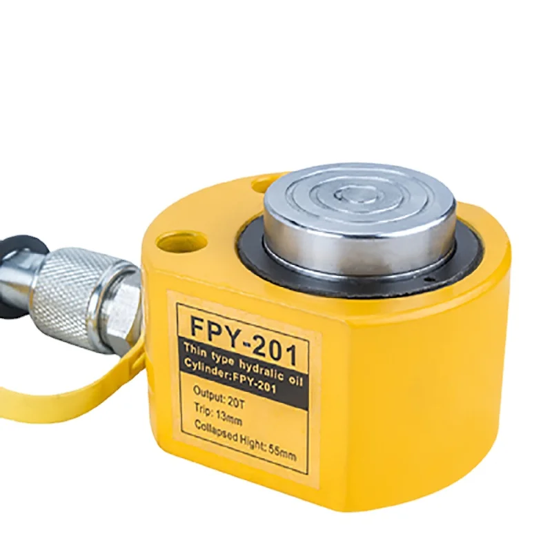 FPY-201 رافعة رفع هيدروليكية كهربائية محمولة رفيعة للغاية منفصلة بمضخة يدوية CP 180 للاستخدام التجاري الصناعي