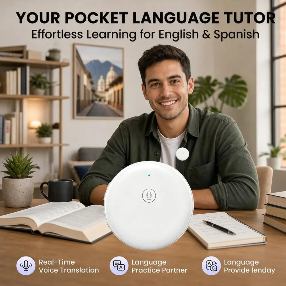 Portable Wearable Smart Simultaneous Translation Device For 165 Languages Travel And Business Spoken English Practice Machine