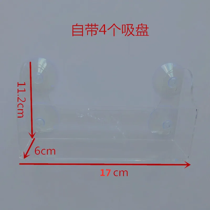 

Suction Cup Refrigerator Door Hanging Rack Clear Acrylic Storage Organizer Removable Shelf for Spice Jars Olive Oil Beverage