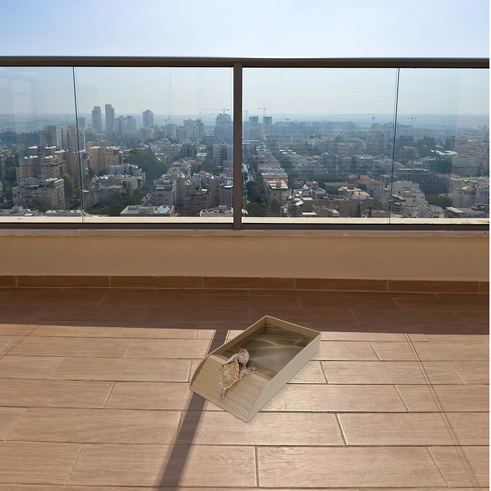 

Turtle Bathtub Basking Platform Durable Plastic Tank Accessories Reptile Habitat Decor TORTOISE Lizard Bearded Dragon Aquarium L