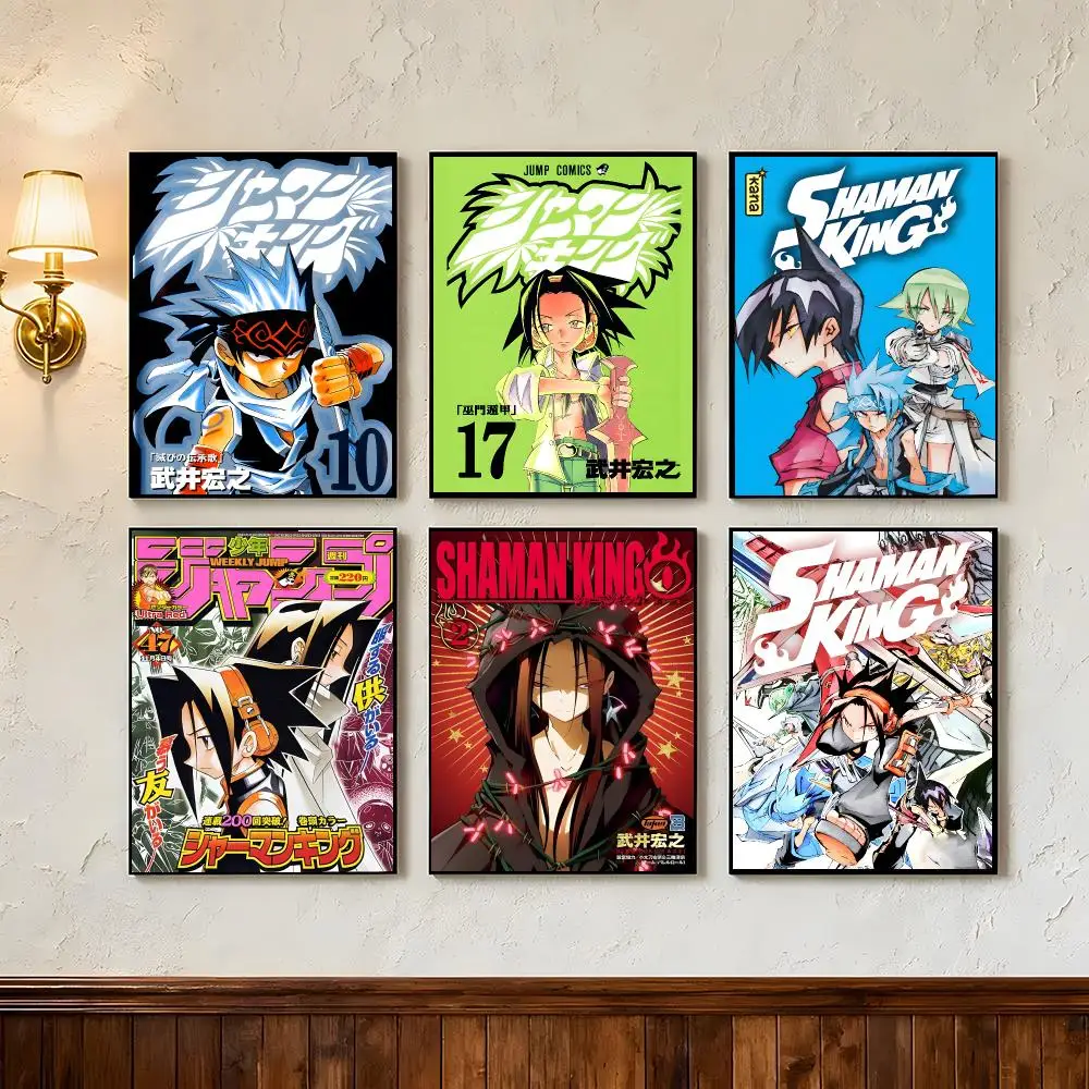 Anime Shaman King Poster Wall Art Poster Prints Home Wall Decor Gift for Living Room, Bedroom Bar & Parlor