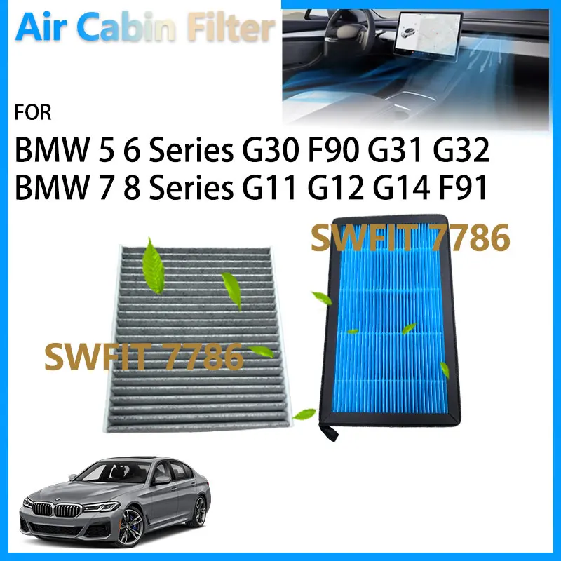 

Воздушный салонный фильтр для BMW 5 6 7 8 серии G30 F90 G31 Touring G32 Gran Turismo G11 G12 G14 F91 Кабриолетные аксессуары 64119366403