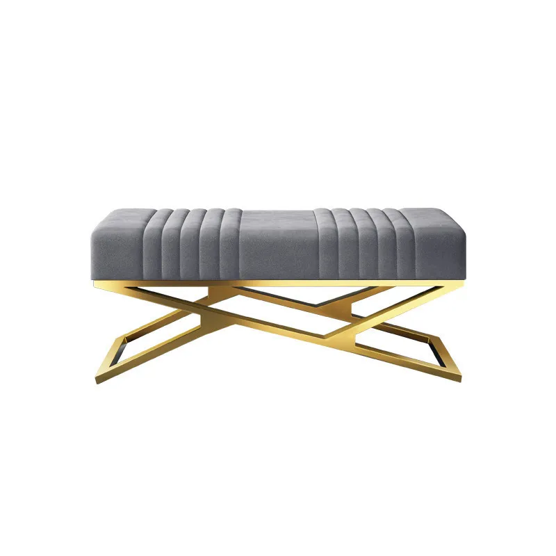 Shoe change stool Household entrance Soft bag Cushion Cloakroom Shoe test stool Nordic shoe  Bench Bedside stool