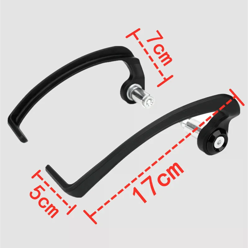 Durable 7/8" 22mm Motorcycle Handguards, 2PCS Universal ABS Clutch Protectors for Off-Road Riding