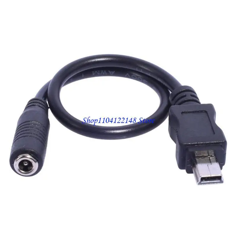 P9FA DC3.5x1.35mm to Mini USB Power Plug Charging Cable Compact and Reliable 20cm