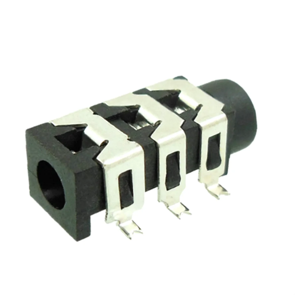 10 шт., Женский Разъем для наушников, 3,5 мм